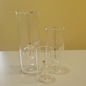 Vintage Wolford Glassblowing Co. Lamp Trio
